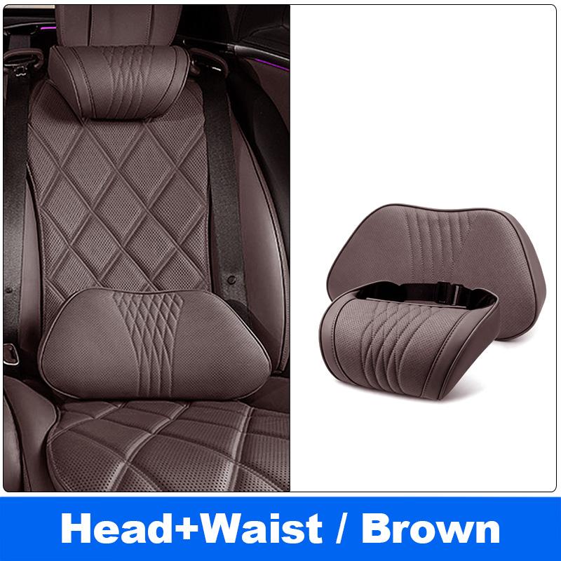 Vtear Universal Car Neck Lumbar Cushion Memory Foam Support Pillow Anti-Scratch Seat Parts Interior Modification Accessories