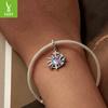 Vintage Magic Sun Moon Diy Pendant Accessories, Jewelry S925 Sterling Silver Bracelet Beaded