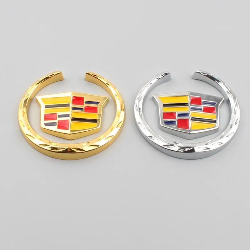 6CM Emblemat Naklejka na Szybę Samochodową Boczny Odznakę na Bagażnik do Cadillac ATS BLS CT6 CTS EXT SLR STS XLR XT4 XTS Escalade Deville