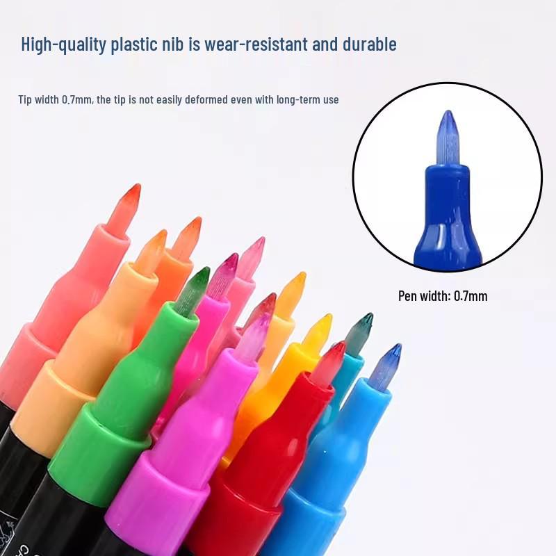 Acrylic Marker Set: 260 Waterproof, Quick-Drying Colors for Art Students and DIY Graffiti.