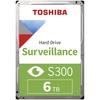 HDD Video Surveillance TOSHIBA S300 6TB SMR, 3.5'', SATA, TBW: 180