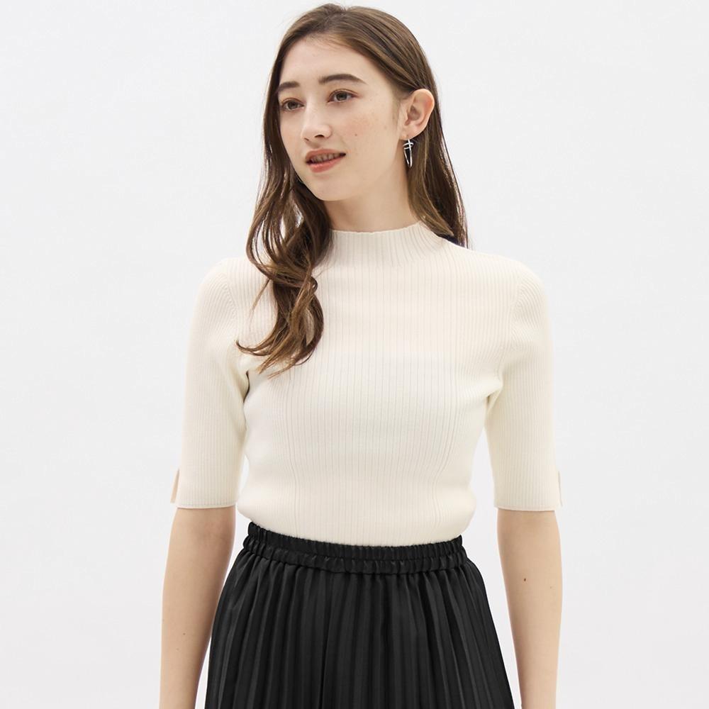 

Мини-свитер в рубчик GU by Uniqlo с высоким воротником и рукавом 5 минут Z