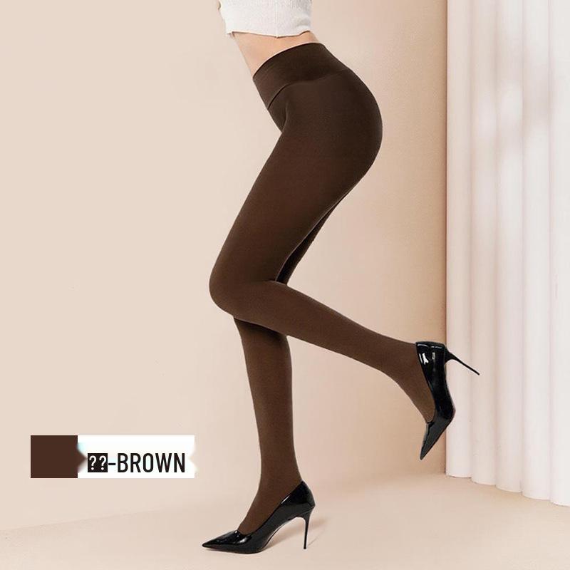 120D Seamless Velvet Pantyhose: Women's Autumn & Winter Tummy Control, Hip Lifting, Shaping Leggings