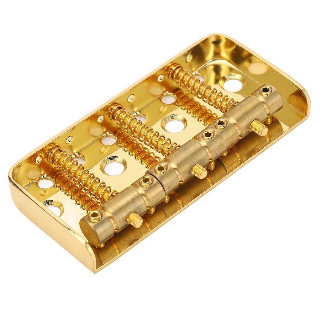 Electric Guitar Short Bridge Vintage Brass Compensated 3 Saddles for Tele Guitars