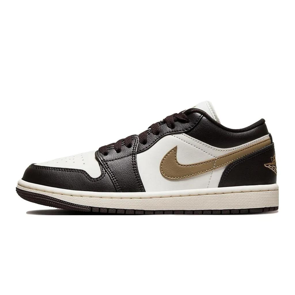Jordan Air Jordan 1 Walking Planet, Brown Blue Fragmented Shadows Low top Vintage Basketball Shoes Women's DC0774-200(Team1492-)