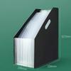 Multi-Layer Standing A4 Paper File Organizer - Vertical Desk Storage Bag Portable Office Folder