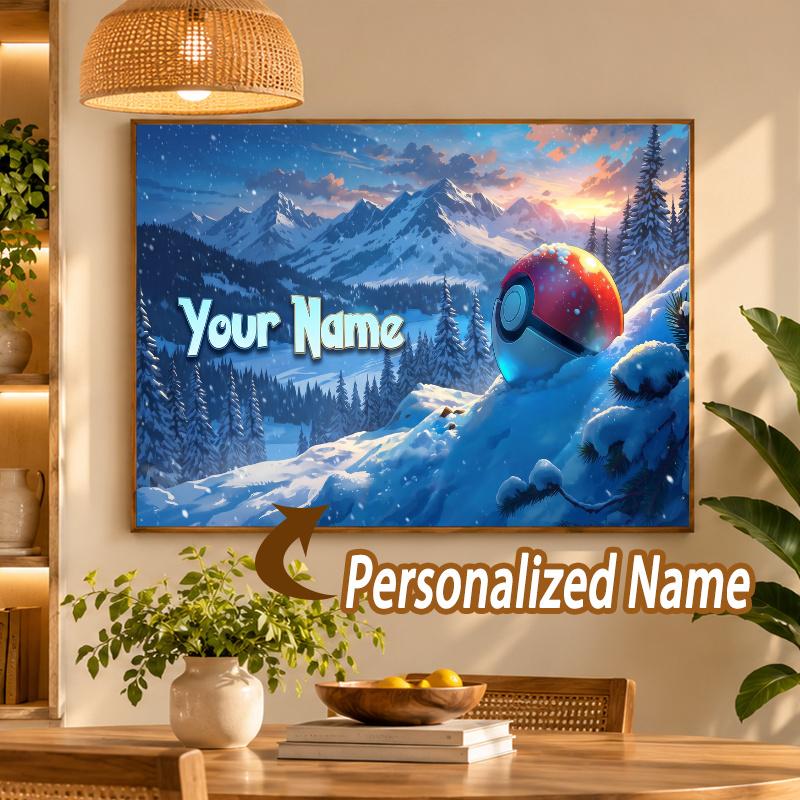 Darkrai Custom Name Diamond Painting Personalized 5D Full Drill DIY Diamond Art Home Decor