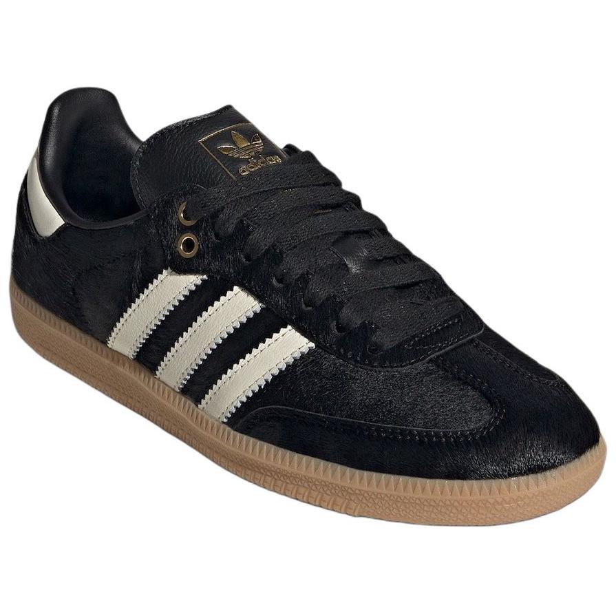 Adidas  Samba Black Pony Hair Unisex Sneakers Core-Black Crew-White Gum JQ3694