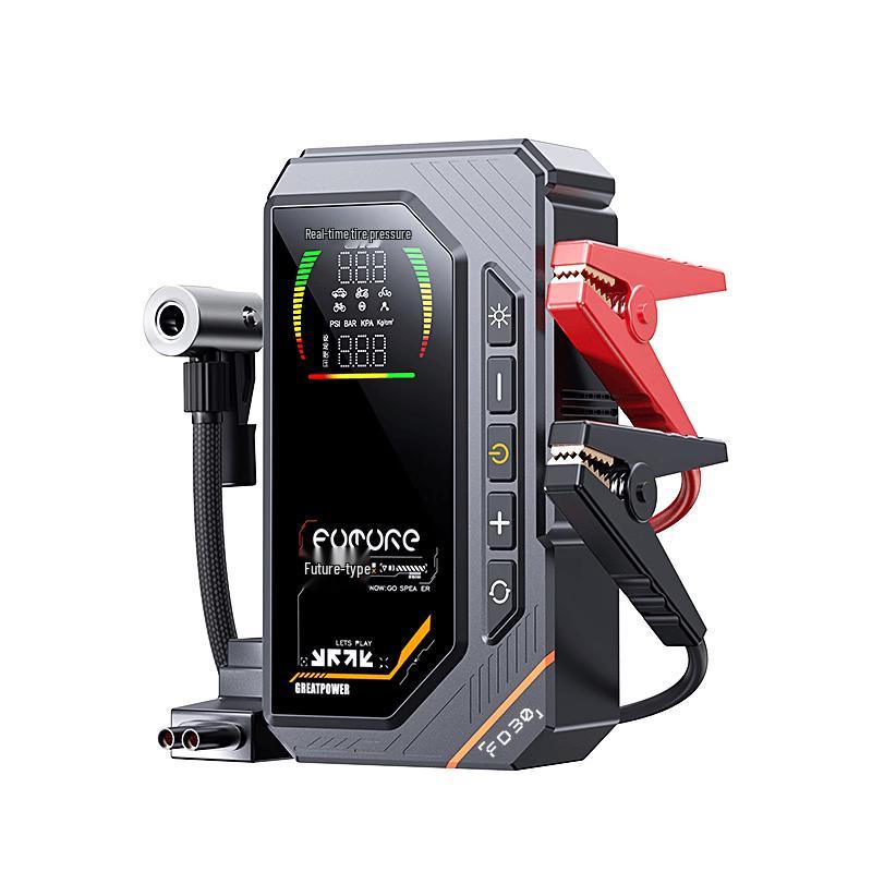 Portable Car Jump Starter & Tire Inflator with Color Display 12V Universal