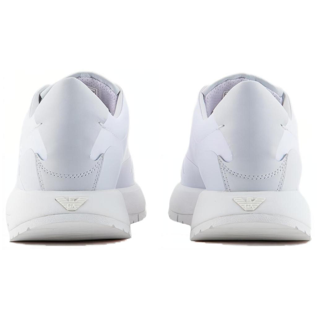 Emporio Armani Lace-Up Round Toe Low-Top Casual Shoes Women Sneakers White X3X202XN38700001