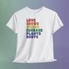 Love Grows Courage Plants Roots Shirt, Rainbow Pride Inspirational Tee