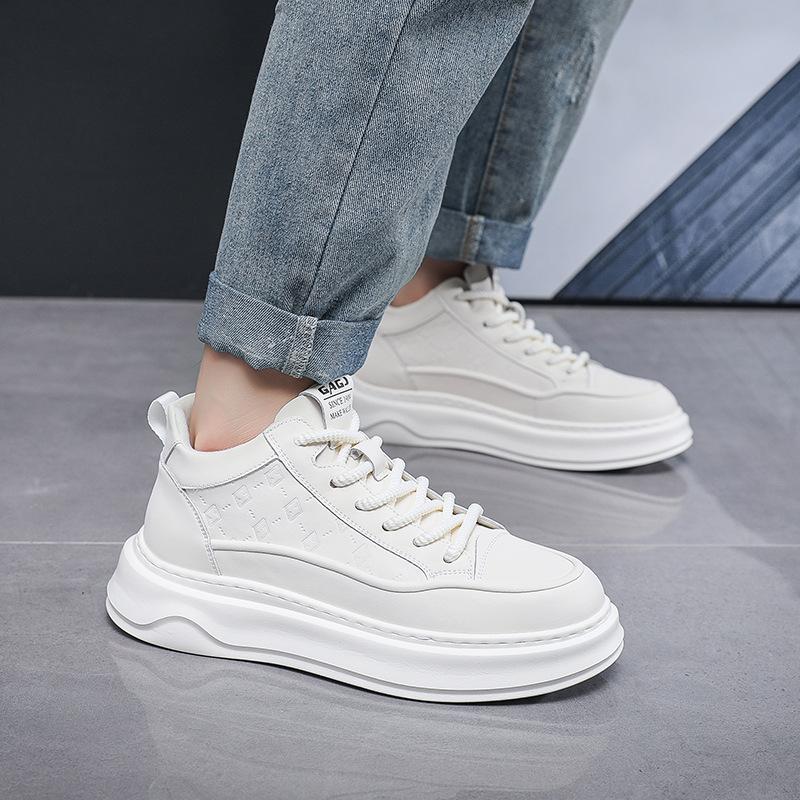 GAGJ klasyczne buty deskorolkowe mid-top męskie nowe jesienno-zimowe na platformie casualowe buty sportowe prosta atmosfera ciepłe i wygodne buty męskie