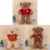 Bear Sweater Plush Toy Heart Meet Stuffed Animal Hug Birthday Decoration Gift