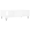 VidaXL Table basse blanc 104x60x35 cm bois d'ingénierie 827084