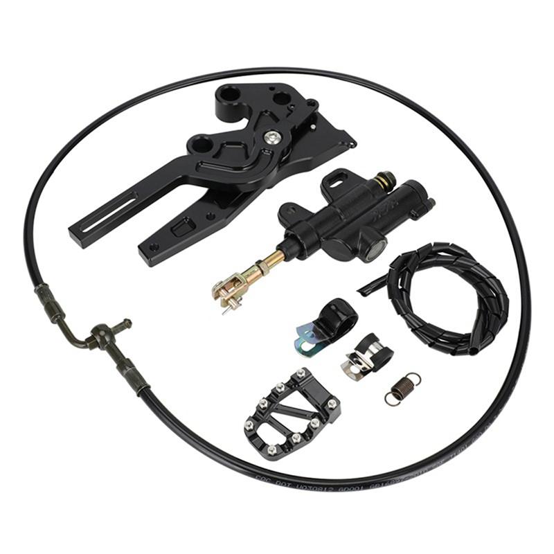 

Electric Dirt Bike Foot Brake System Kit- For Sur Ron Light Bee X S X160 X260 Caliper Pedal Set чёрный