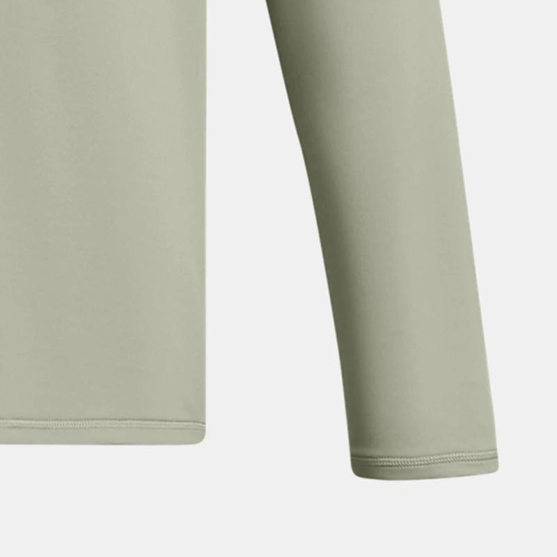 Under Armour Movement UA 1/4 Zip Outdoor Training Fitness Long Sleeve T-Shirt Men Tops Green 1387434-504