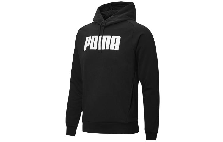 Свитшот PUMA мужской черный с капюшоном умеренный regular 582682-01 L