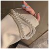 Meier Vintage court style double-layer pearl necklace ~ high-end versatile hong kong style ins neck chain choker collar clavicle chain