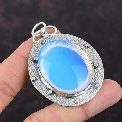 Milky Opal Pendant Handmade Unique Design Jewelry 925 Sterling Silver Pendant Very Pretty Gemstone Jewelry Gift For Friend Brand New Jewelry