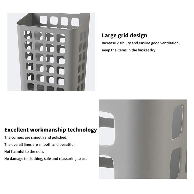 Závěsný koš na špinavé prádlo Úložné koše Držák Organizér Nádoba Víko Nástěnný Otvory pro odvod vody Dětský pokoj Obývací pokoj