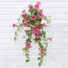 Artificial Trumpet Vine Flowers Silk Flower Decoration Hanging Ceiling Vine Branch Wall Hanging Flower for Home Decor