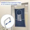 2Pcs Nylon Over Door Hanging Storage Bag with Hooks For Laundry Dirty Clothes Organizers Waterproof Hanging Wall Laundry Bags