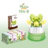 Children'S Educational Small Particle Mosaic Building Block Flower 104 Series 32 Potted Plant Simulation Rose Succulent Building Block Toy