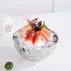 ZISIZ Stainless Steel Hammered Salad Bowl