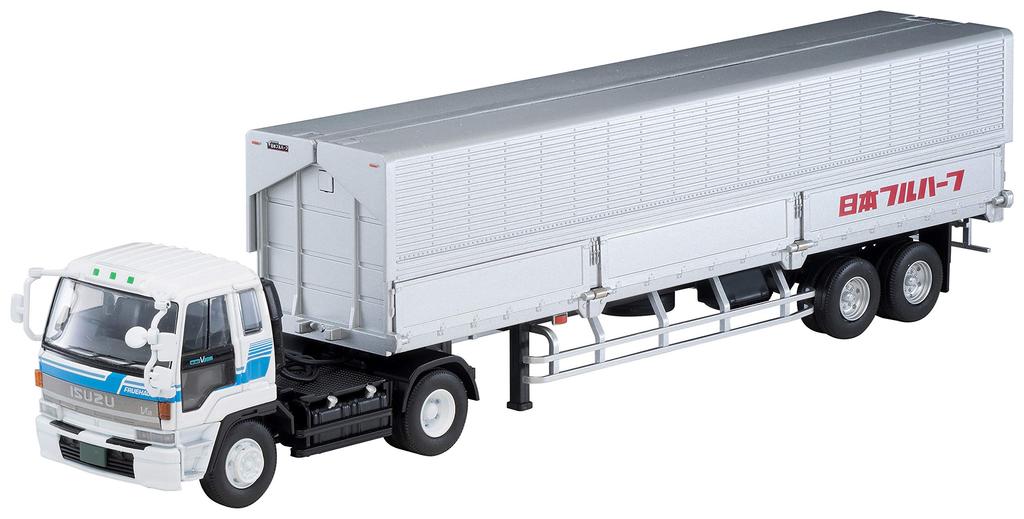 TOMYTEC Tomica Limited Vintage Neo Scale Isuzu 810EX Wing Roof Trailer Fruehauf Finished Model 287933 1/64 LV-N211a (Japan FPR239)