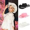 Rhinestone Woman Men Cowboy Hat for Christmas Elegant Ladies Prom Party Hat