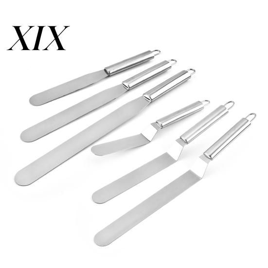 Cake Spatula Cream Labor-saving Rust-proof Stainless Steel Multi-function Scraper Baking Tool for Home