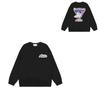 Casa spring and summer fantasy door starry sky castle casa letter long sleeve crew neck sweater couple T-shirt men and women couples
