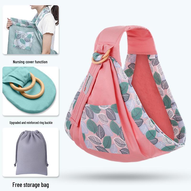 Newborn Nursing Baby Sling Scarf: Breathable, Multifunctional, All-Season, Horizontal Hold
