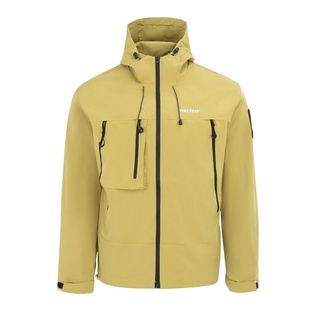 Firetrap Mens Windproof Hooded Windbreaker