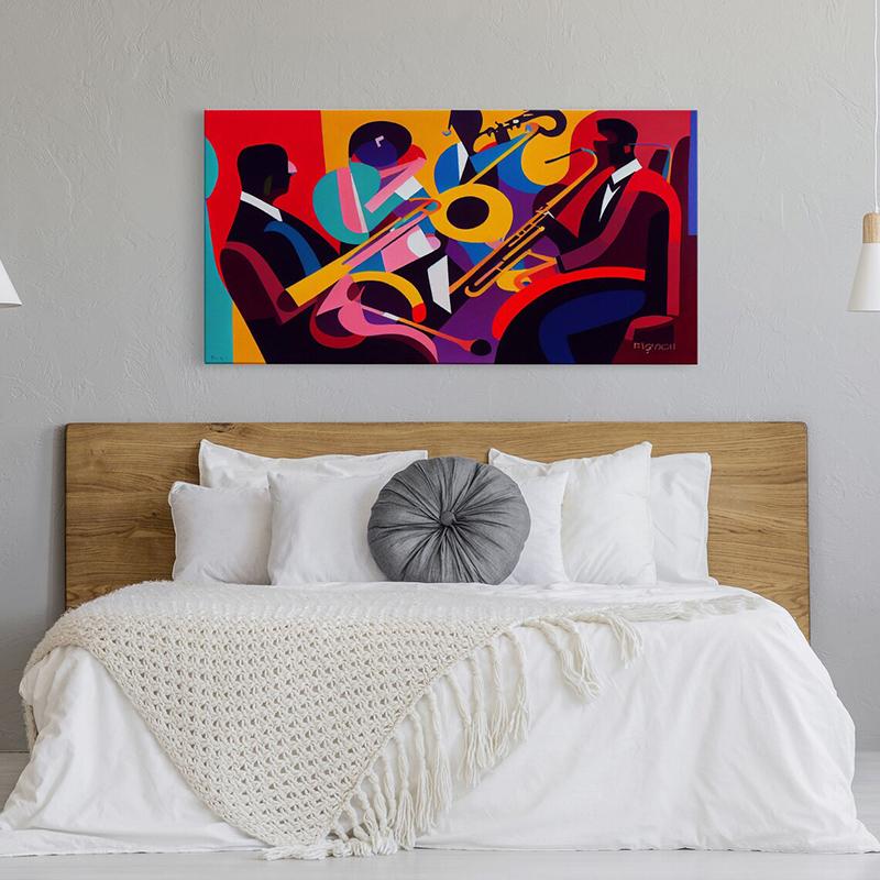 Music Wall Art Canvas Painting Jazz Abstract Posters and Prints Modern Wall Decor Artwork for Living Room Home Decor Pictures