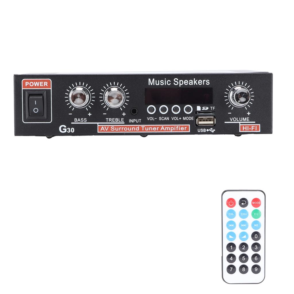 Power Amplifier Mini Bluetooth Intelligent Digital with Remote Control