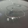 Knot love flash diamond bracelet simple design bracelet female student niche high sense cold wind