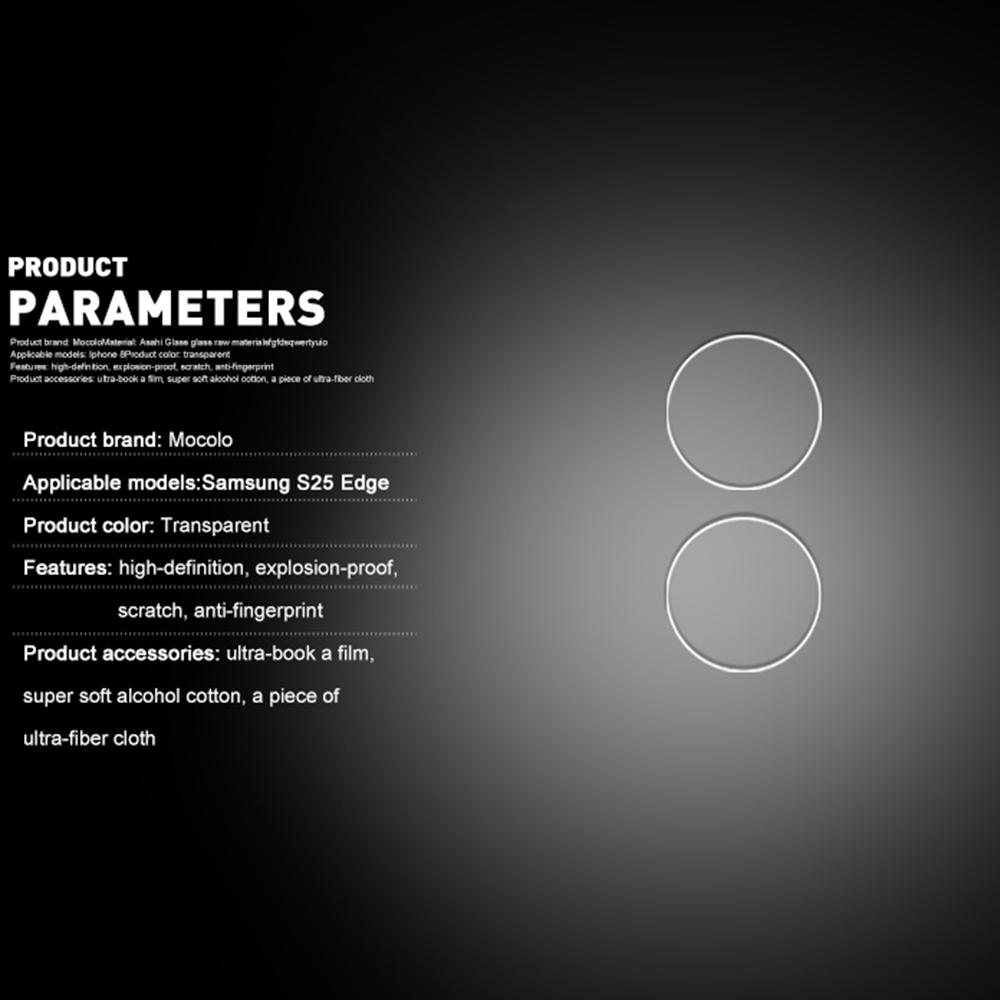 MOCOLO For Samsung Galaxy S25 Edge 1 Set Rear Lens Protector Tempered Glass HD Clear Lens Film
