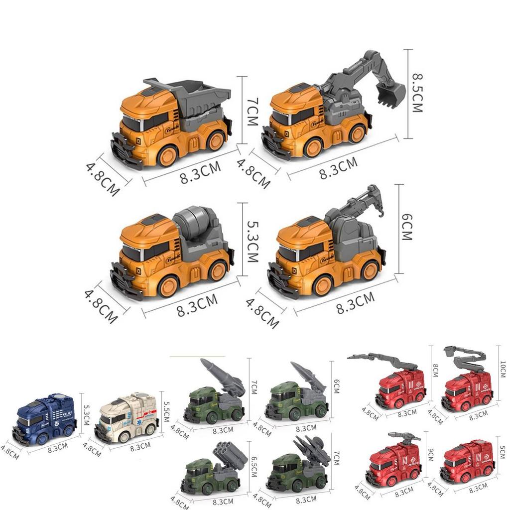 Baby Engineering Vehicle With Inertia Drive And Plastic Material For Early Learning