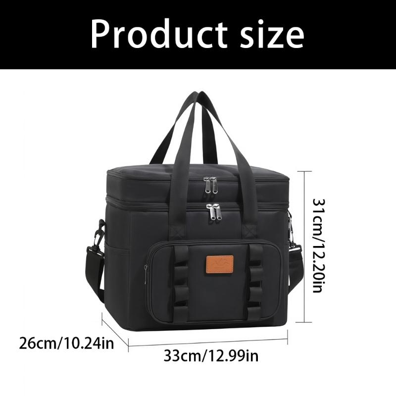 Large Capacity Outdoor Picnic Coolers Bag For Food Freshness Waterproof Oxfords Fabric Adjustable Shoulder Strap