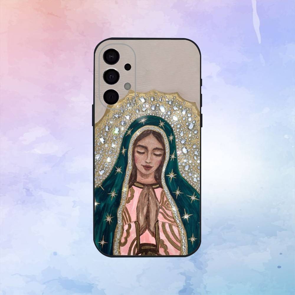 Guadalupe Art Virgin De Phone Case For Samsung S25,S24,S21,S22,S23,S30,Ultra,S20,Plus,Fe,Lite,Note,10,9,5G Black Cover