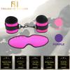 Pink Or Purple Satin  Restraints Blindfold Cuffs  Beginners Set  Starter Kits