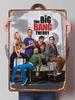 The Big Bang Theory Serie TV Poster Metallici Decorazione per Decorazione Stanza Segnali Metallici Personalizzati Targhe di Latta per Decorazione Artistica da Parete Casa