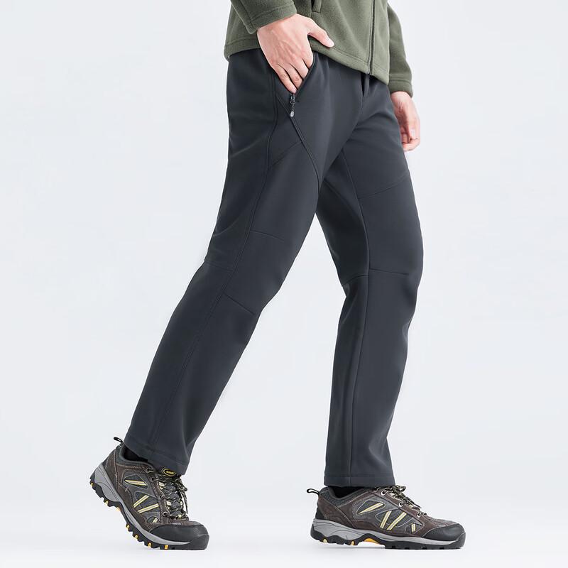 Men's Outdoor Fleece-Lined Straight-Leg Pants