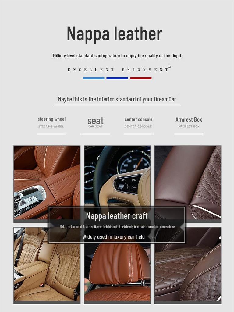 BAIC Huansu S Series Leather Steering Wheel Cover, Ultra-Thin, All-Season