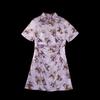 HECO Butterfly Trace New Chinese Style Stand-Collar Cheongsam Dress