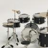 1:6 Mini Drum Set, Dollhouse Ornament Miniature Instrument Model for Bedroom Ornaments