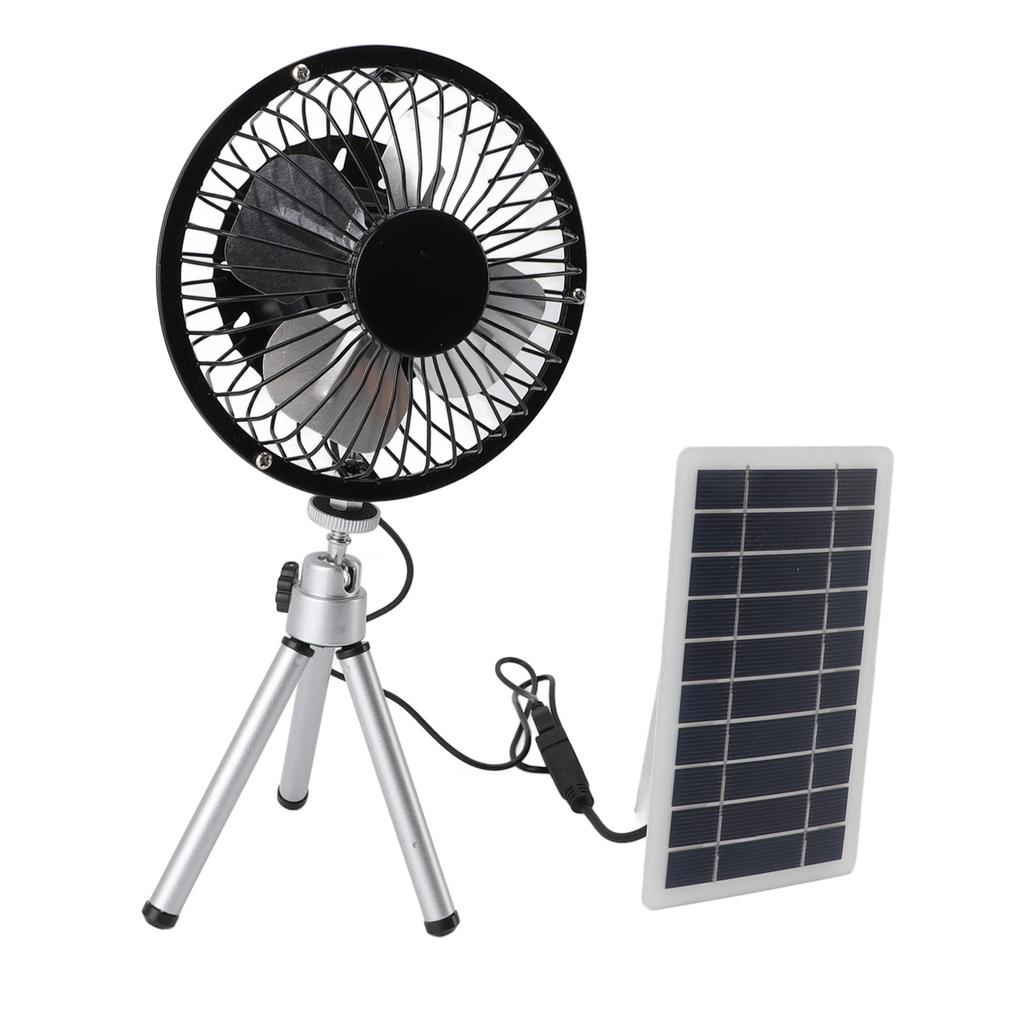 10W Solar Panel Exhaust Fan Monocrystalline Silicon Solar Powered Ventilator Fan Kit with Stand for Pet House Chicken Coop RV Greenhouse