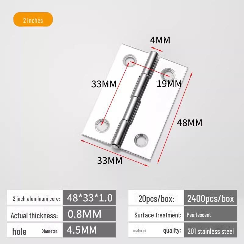 Scharniersatz für Schranktüren und Fenster aus Edelstahl 304