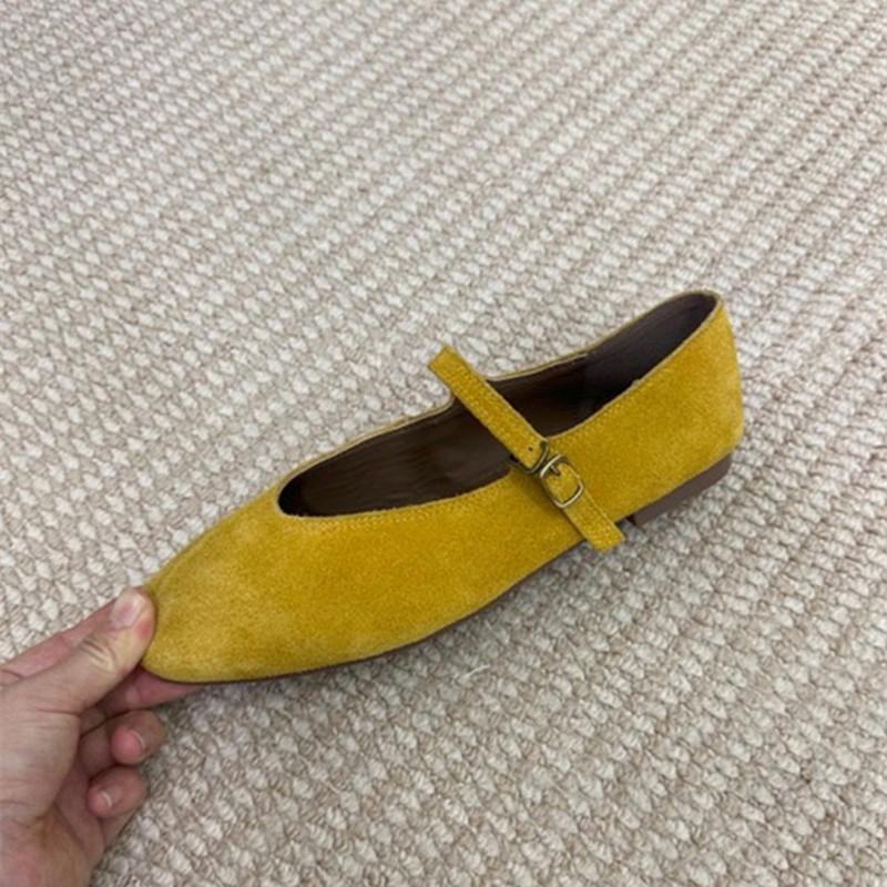 

Мода Bailamos Женские балетки Мягкая кожа Элегантные туфли для платья Весна Совершенно новые Круглый носок Неглубокие Слипоны Женские Повседневные Балетки 35-41 41